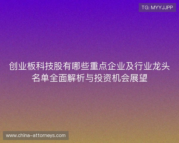 创业板科技股有哪些重点企业及行业龙头名单全面解析与投资机会展望 创业板科技股有哪些重点企业及行业龙头名单全面解析与投资机会展望
